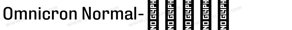 Omnicron Normal字体转换